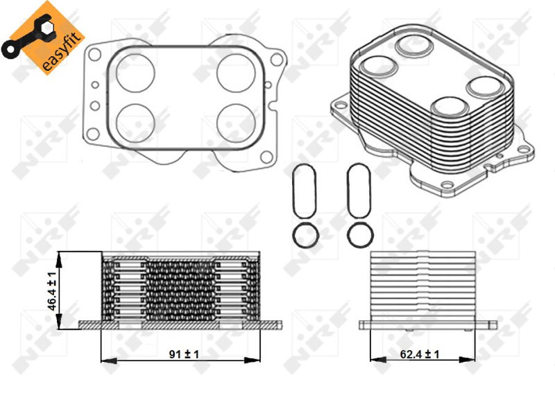 Radiateur d'huile EASY FIT