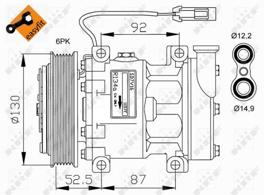 Compresseur, climatisation EASY FIT