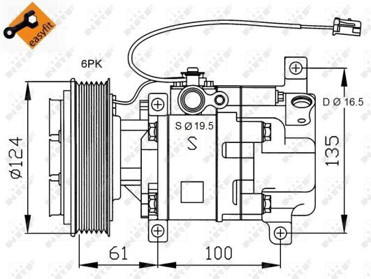 Compresseur, climatisation EASY FIT