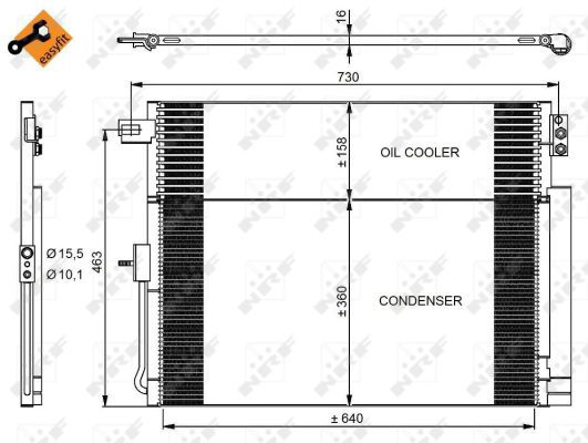 Condenseur, climatisation EASY FIT