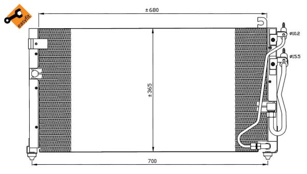Condenseur, climatisation EASY FIT