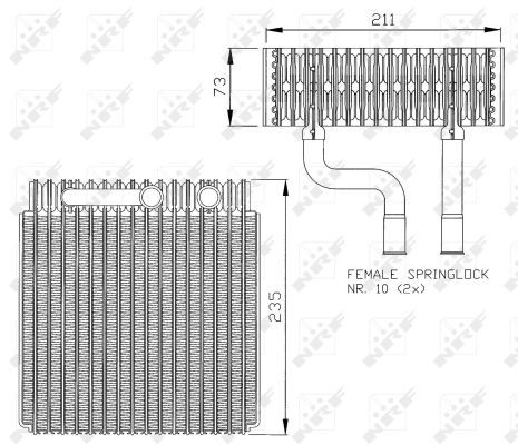 Evaporateur climatisation