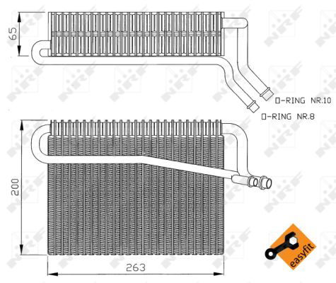 Evaporateur climatisation EASY FIT