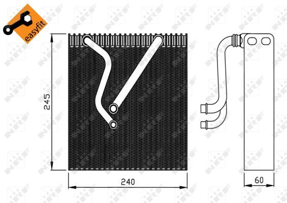 Evaporateur climatisation EASY FIT