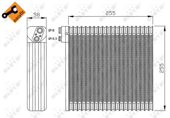 Evaporateur climatisation EASY FIT