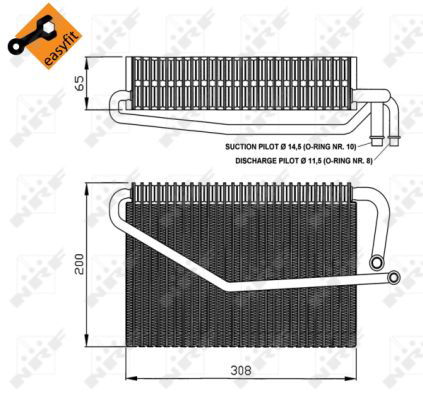 Evaporateur climatisation EASY FIT