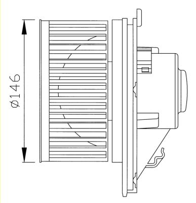 Ventilateur, refroidissement du moteur