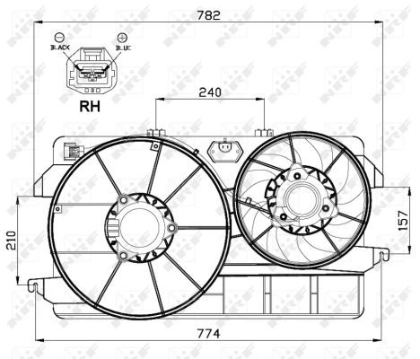 Ventilateur, refroidissement du moteur