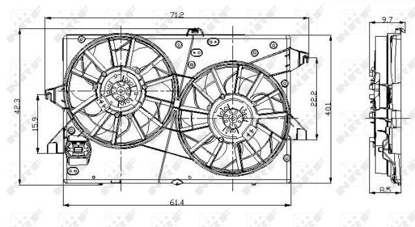 Ventilateur, refroidissement du moteur