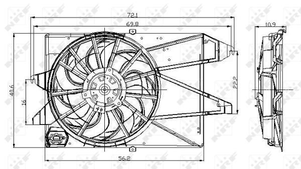 Ventilateur, refroidissement du moteur