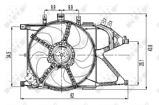 Ventilateur, refroidissement du moteur