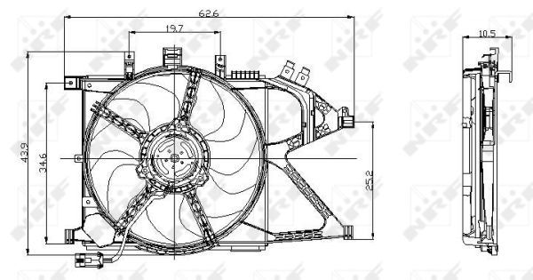 Ventilateur, refroidissement du moteur