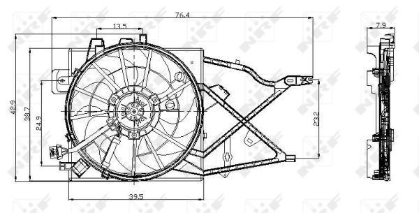 Ventilateur, refroidissement du moteur