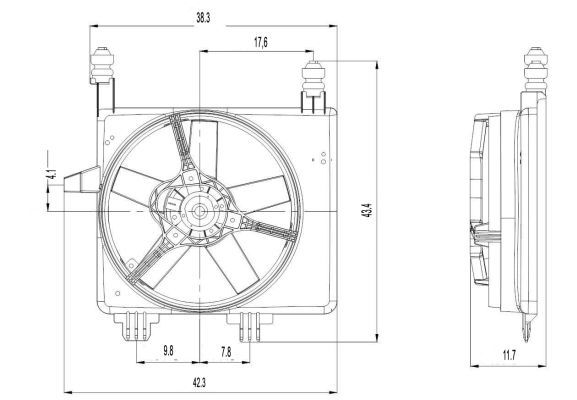 Ventilateur, refroidissement du moteur