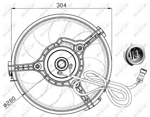 Ventilateur, refroidissement du moteur