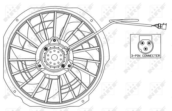 Ventilateur, refroidissement du moteur