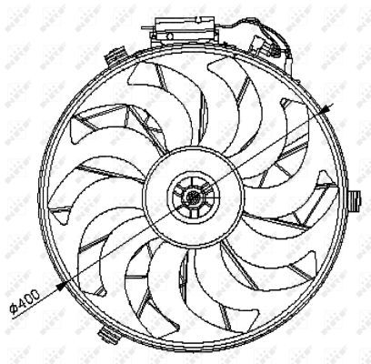 Ventilateur, refroidissement du moteur