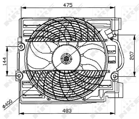 Ventilateur, refroidissement du moteur