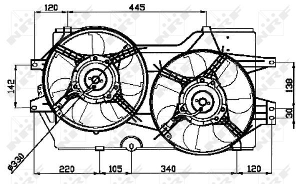 Ventilateur, refroidissement du moteur