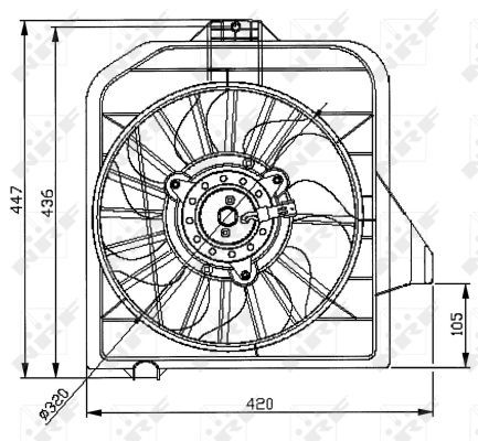 Ventilateur, refroidissement du moteur