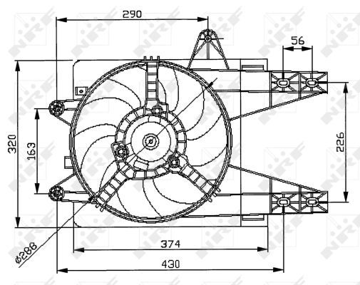 Ventilateur, refroidissement du moteur