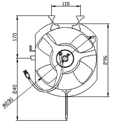 Ventilateur, refroidissement du moteur