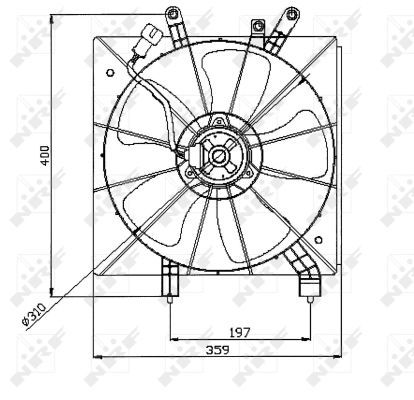 Ventilateur, refroidissement du moteur