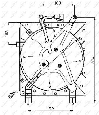 Ventilateur, refroidissement du moteur