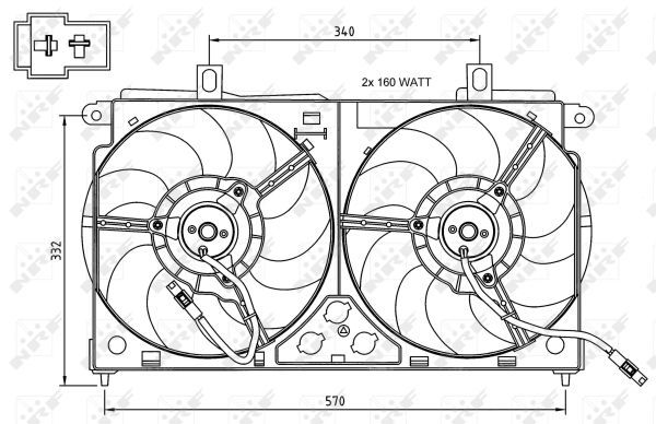 Ventilateur, refroidissement du moteur