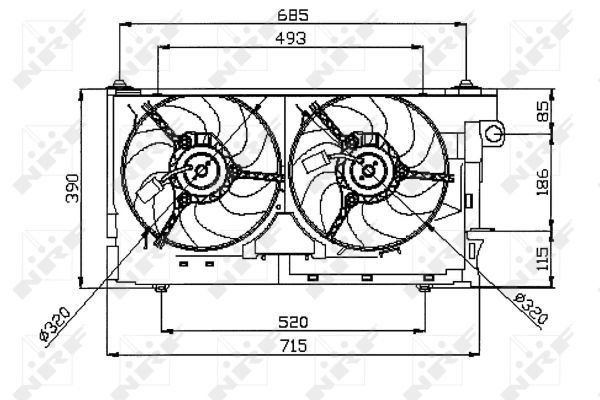 Ventilateur, refroidissement du moteur