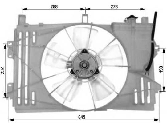 Ventilateur, refroidissement du moteur