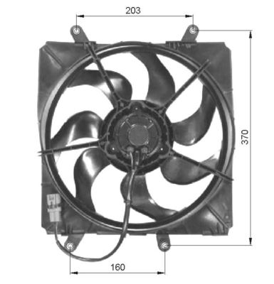 Ventilateur, refroidissement du moteur