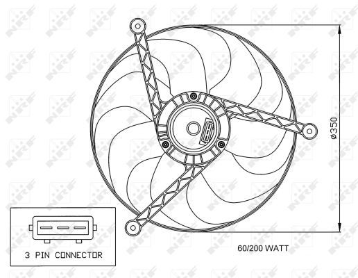 Ventilateur, refroidissement du moteur