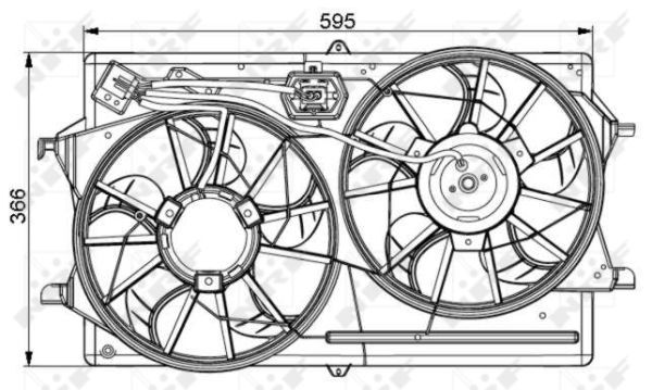 Ventilateur, refroidissement du moteur