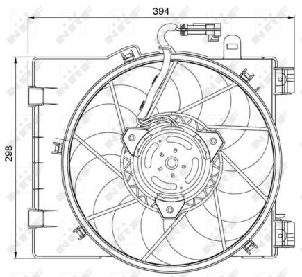 Ventilateur, refroidissement du moteur