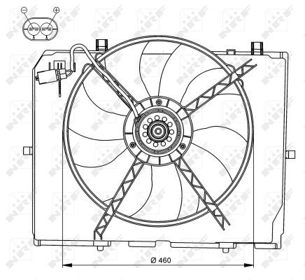 Ventilateur, refroidissement du moteur