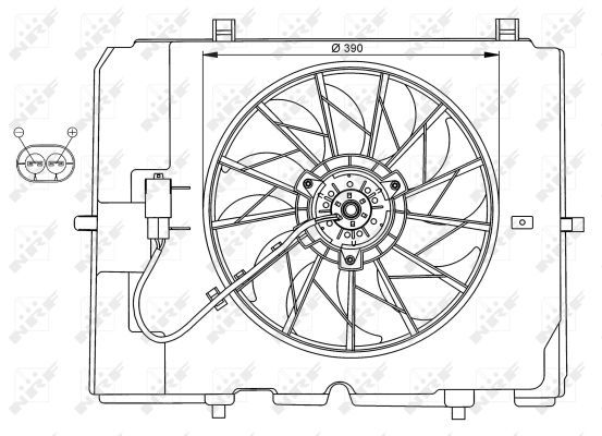 Ventilateur, refroidissement du moteur