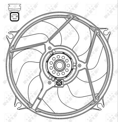 Ventilateur, refroidissement du moteur