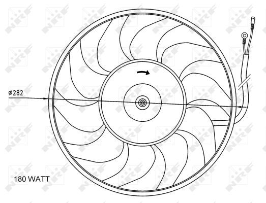 Ventilateur, refroidissement du moteur