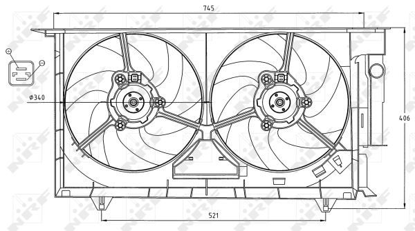 Ventilateur, refroidissement du moteur