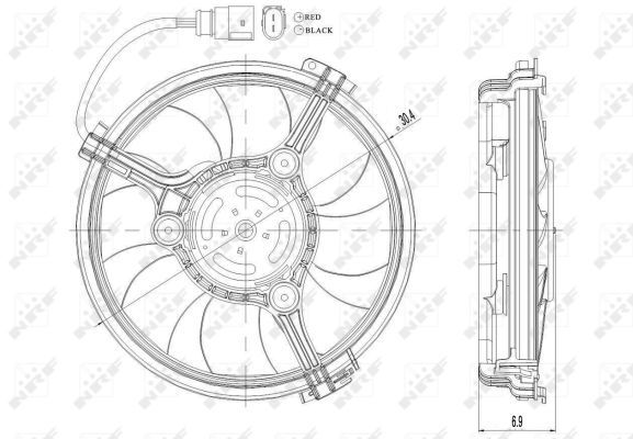 Ventilateur, refroidissement du moteur