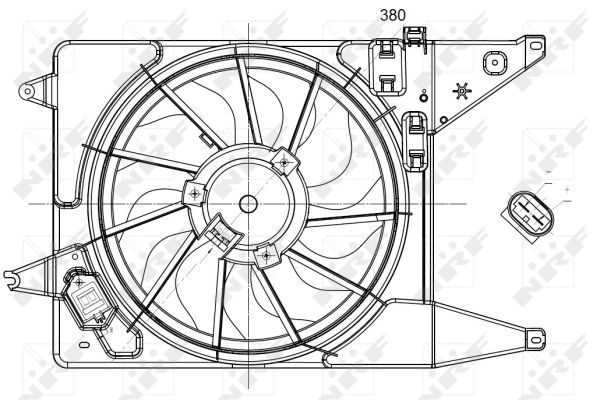 Ventilateur, refroidissement du moteur