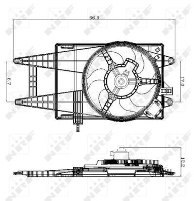 Ventilateur, refroidissement du moteur