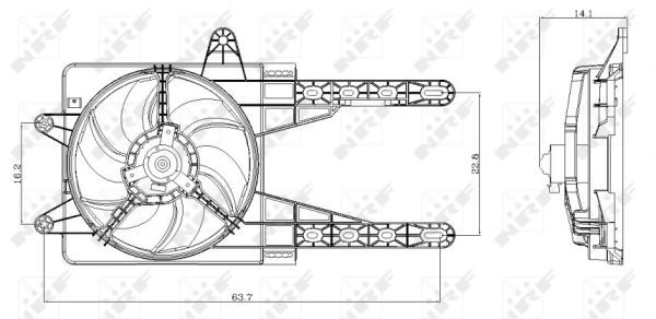 Ventilateur, refroidissement du moteur
