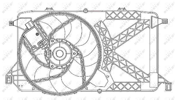 Ventilateur, refroidissement du moteur