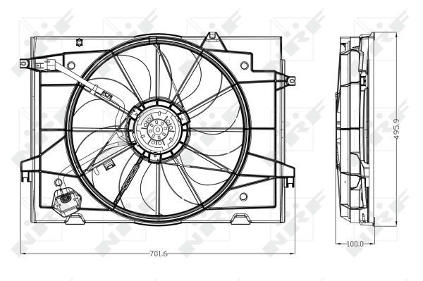 Ventilateur, refroidissement du moteur