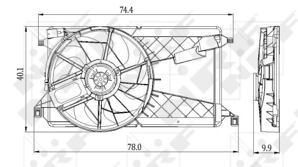 Ventilateur, refroidissement du moteur