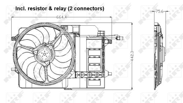 Ventilateur, refroidissement du moteur