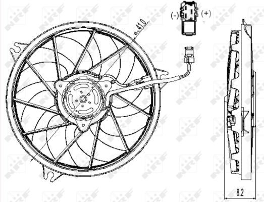Ventilateur, refroidissement du moteur