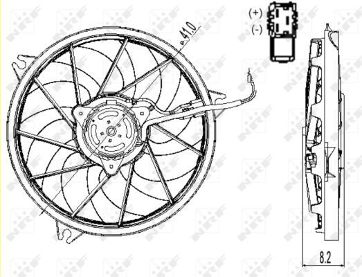 Ventilateur, refroidissement du moteur